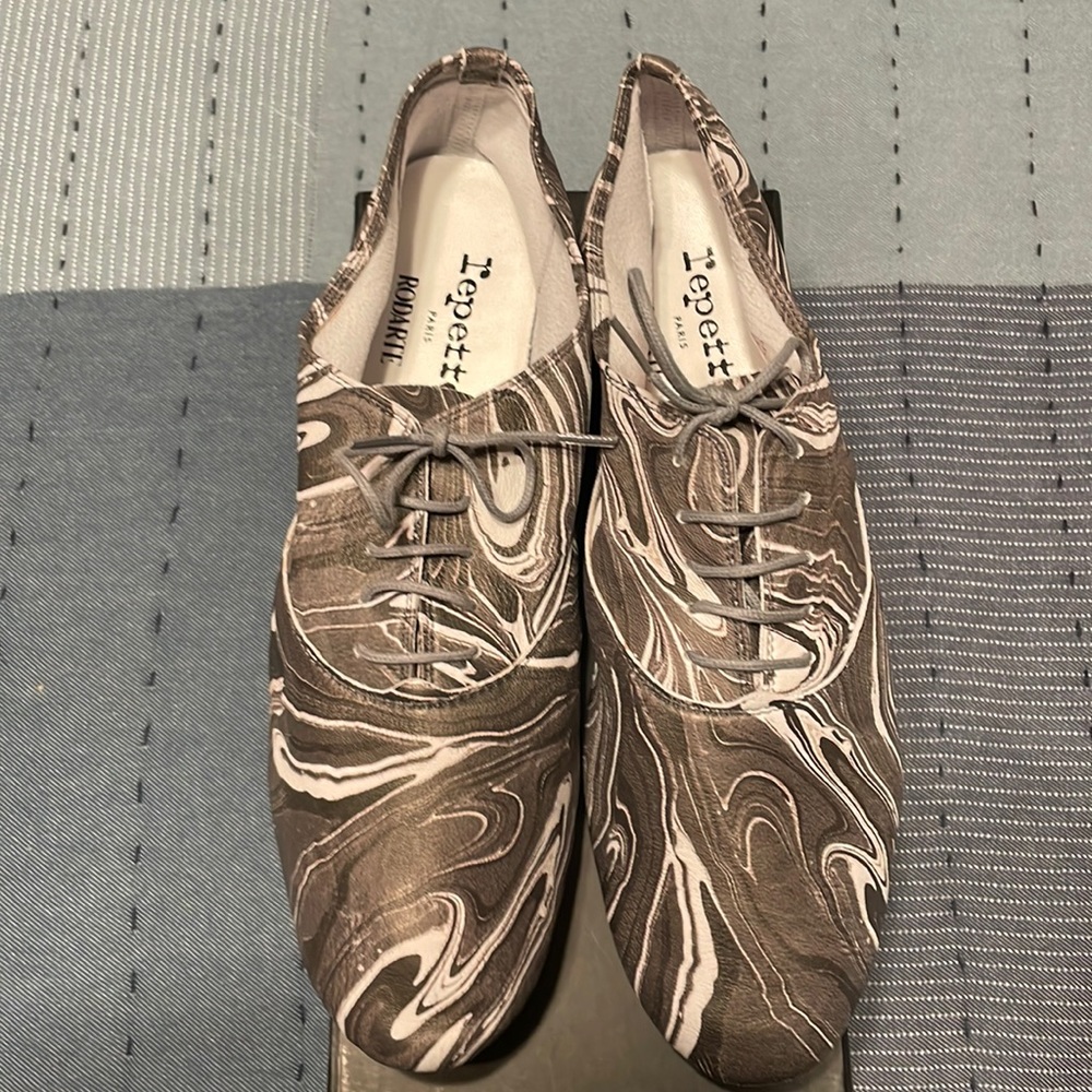 Repetto x Rodarte Marble Lace-up Shoes 42